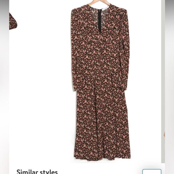 ASTR Covered Button Midi Dress Size Medium - Picture 8 of 8